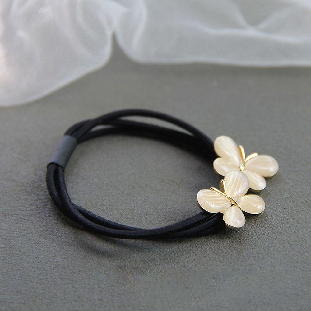 NICKOLAS Dây Buộc Tóc Hình Bông Tuyết / Vuông Bằng Kim Loại Phong Cách Retro Cho Nữ