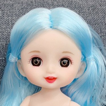 (Tặng áo + giày ngẫu nhiên) Búp Bê Xiya Barbie Dressup Doll  12 Khớp 15 cm - BJD 1/8 Mắt 3D Nude Mini Dolls 2020