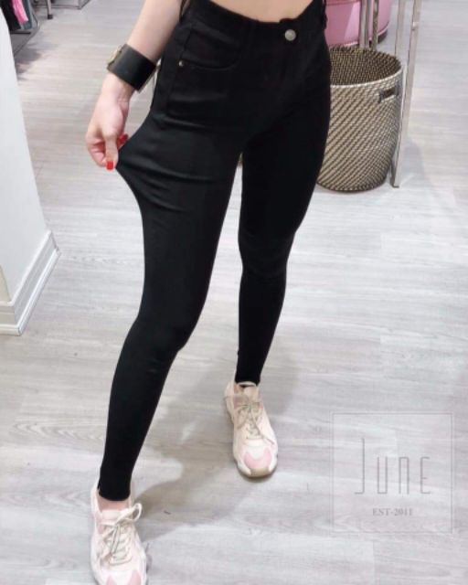 quần legging bò giấy co dãn cạp cao 888 | BigBuy360 - bigbuy360.vn