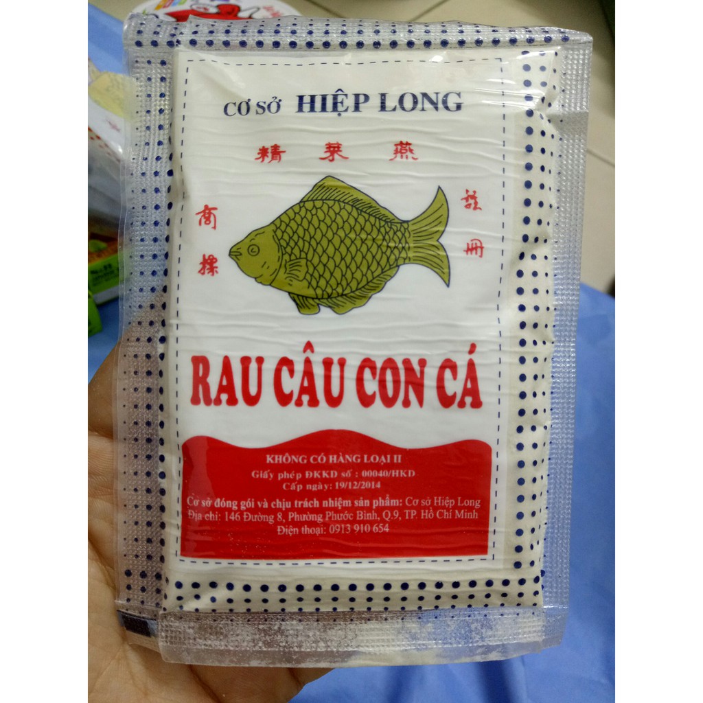 Bột rau câu con cá giòn hiệu Hiệp Long, gói 25g