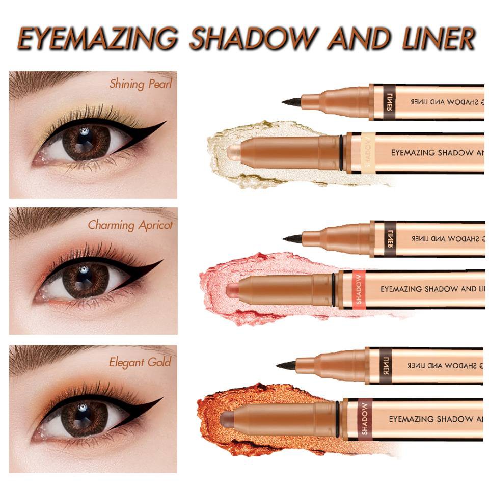 Bút Sáp Mắt Và Kẻ Mắt 2in1 Browit By Nongchat Eyemazing Shadow &amp; Liner