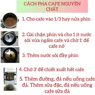 Cà phê nguyên chất , ROBUSTA- ARACAO COFFEE, cafe rang xay, pha phin và pha máy [ gói 50g]