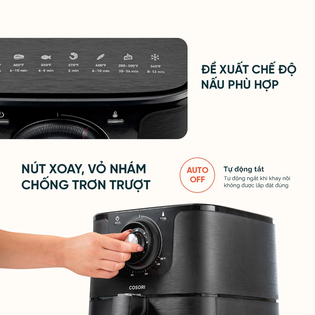 Nồi chiên không dầu Cosori CO158 - AF (5,5 lít) - Chính hãng bảo hành 2 năm