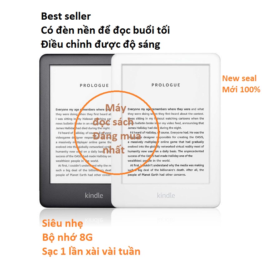 Máy Đọc Sách All New Kindle, Kindle Basic Thế Hệ 10 Mới Nhất