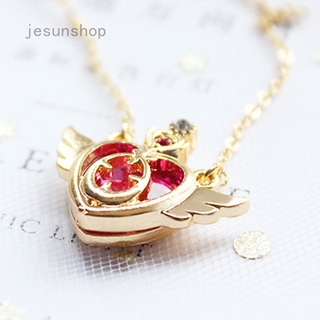 Dây chuyền kiểu Sailor Moon màu hồng