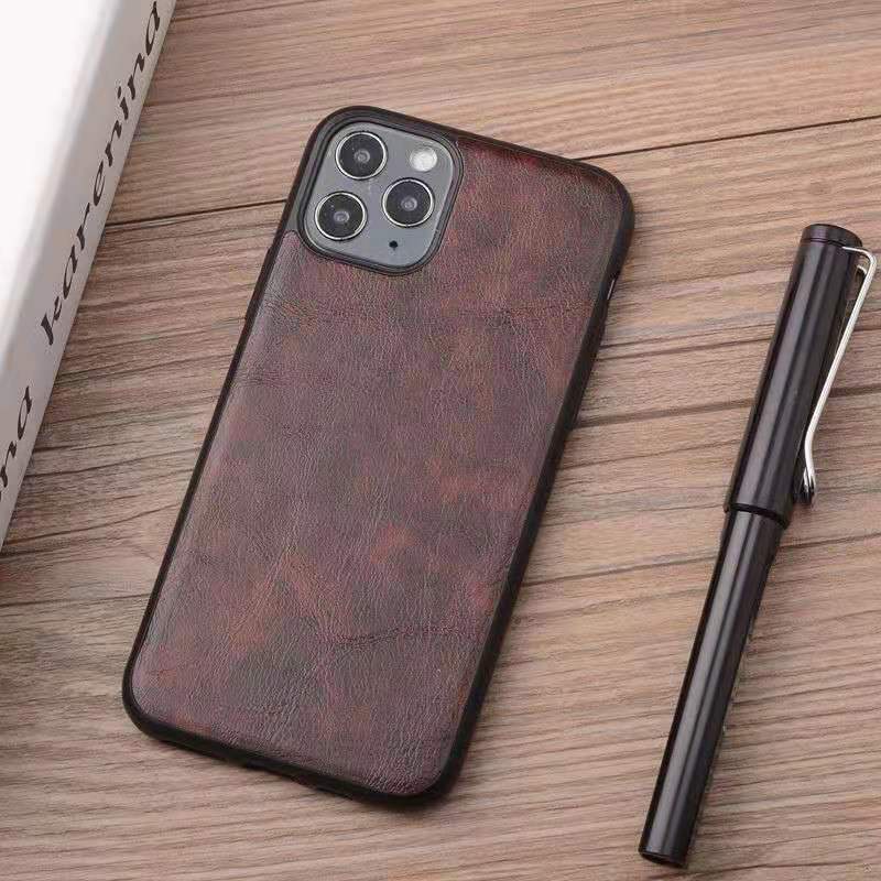 Ốp Điện Thoại Da Nhám Phong Cách Retro Sang Trọng Cho iphone 11 12 13 Pro MAX XS XR X 7 8 Plus XS MAX 7P