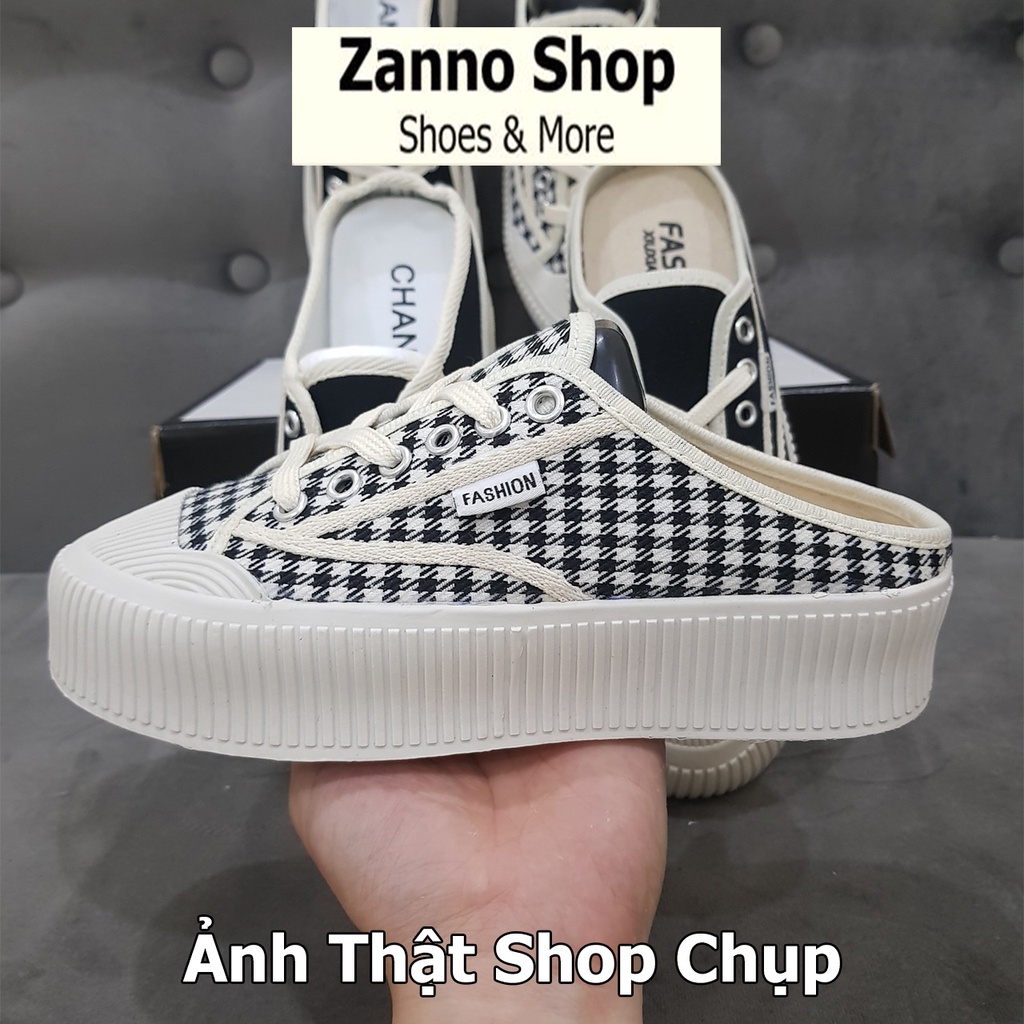 Giày Sục Thể Thao Nữ 3 Màu Độn Đế Cao 5cm, Form Ôm Chân Siêu HOT HIT 2023