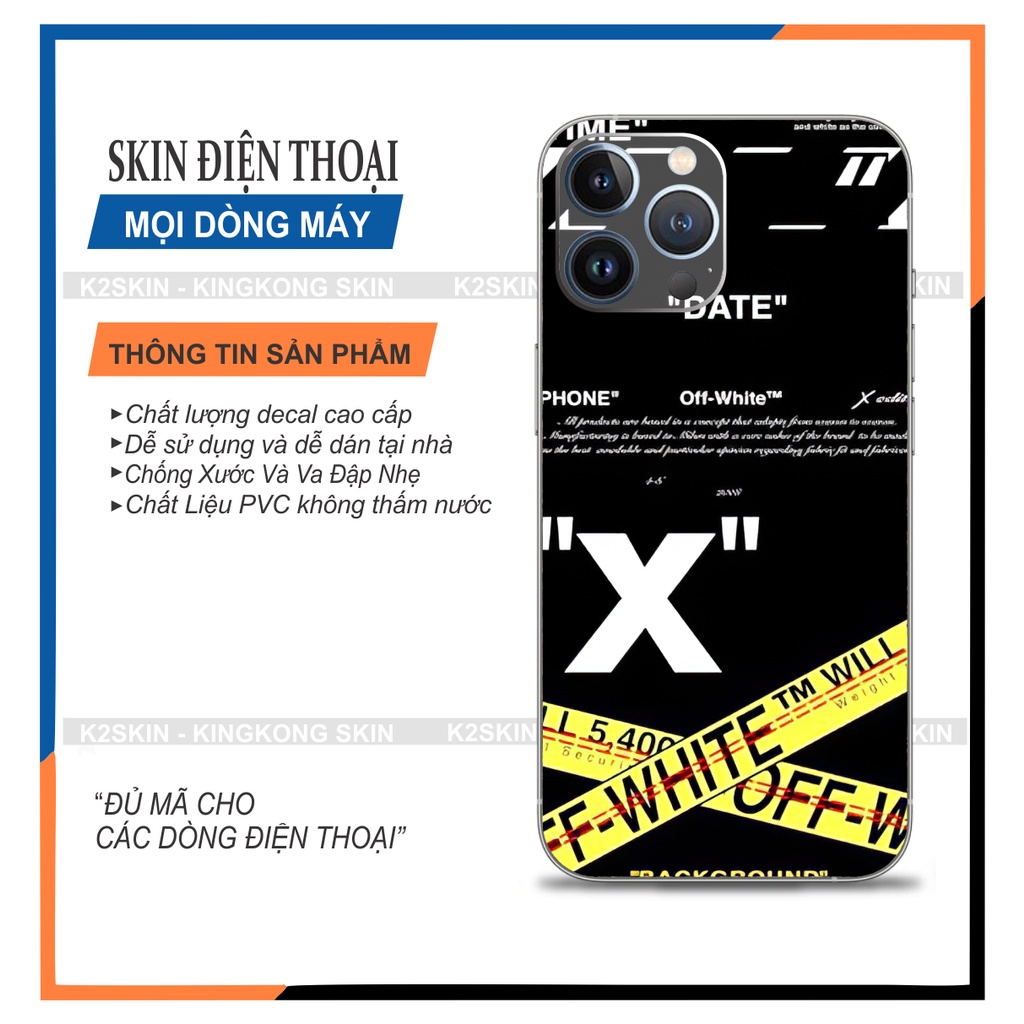 Miếng dán Skin cho Android và  Iphone 6/7/8/x/xs/11/12pro/13promax/13/13pro ( Mã skin 151)