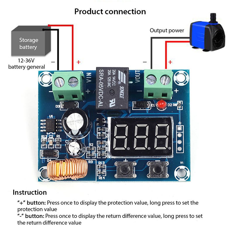 Mô-Đun Sạc Pin Lipo Xh-M609 Dc 12v-36v