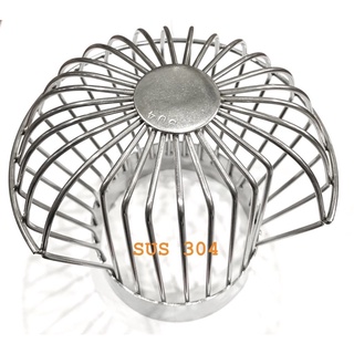 Quả cầu chắn rác thoát ngang inox 304 phi 114 ban công, sân thượng,sàn nhà