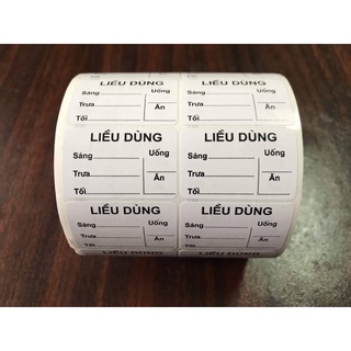 2000 Tem -Tem chia liều dùng in theo yêu cầu KT 35x22mm