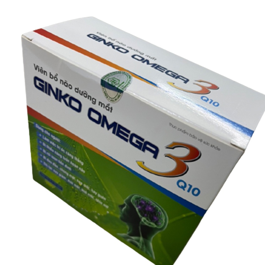 Viên Bổ Não Dưỡng Mắt GINKO OMEGA 3 Q10 bổ sung các dưỡng chất cho mắt &amp; não 100v - Cvspharmacy