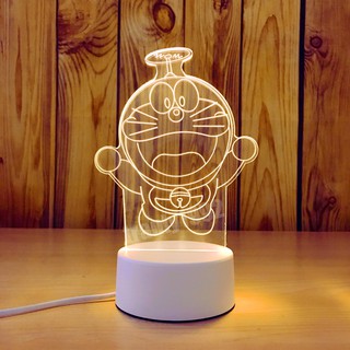 Đèn ngủ 3d DOREMON BAY, đèn ngủ, đèn trang trí, quà sinh nhật ý nghĩa