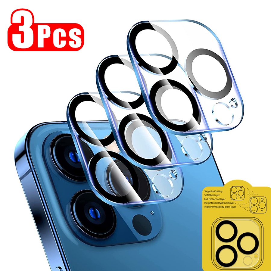 Set 3 Kính cường lực bảo vệ camera sau cho iPhone 13 Pro Max 13 Mini 11 12 Pro Max 13Pro