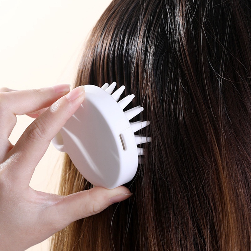 flowersqueen Bàn Chải Silicon Mềm Mát Xa Da Đầu Khi Gội Đầu