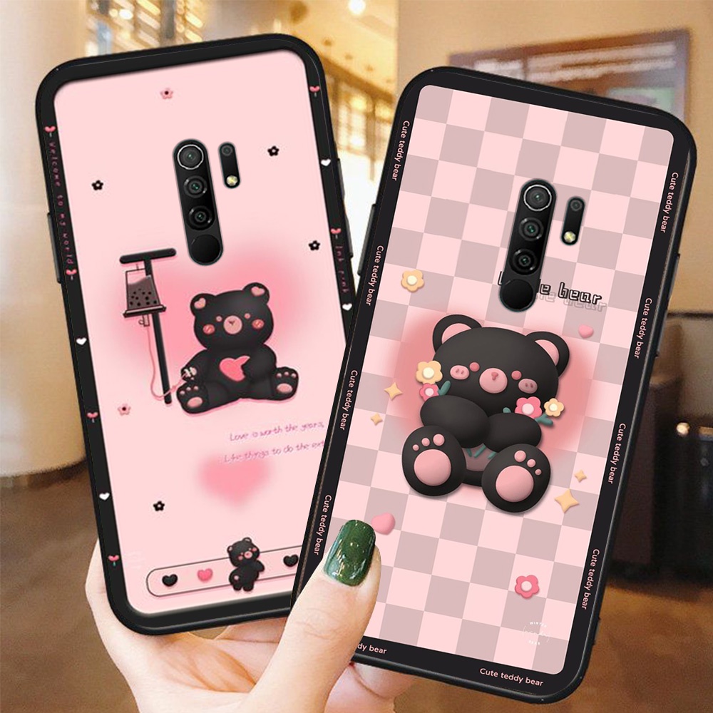 Ốp lưng điện thoại xiaomi redmi 9 in hình gấu nâu vô cùng đáng yêu