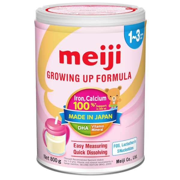 Sữa Meiji Growing Up Formula 0-1 vs 1-3 800G