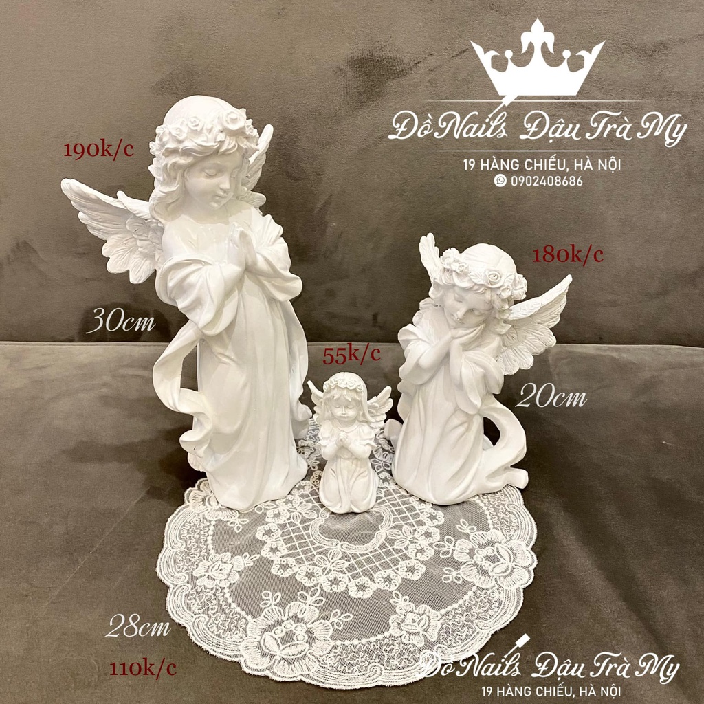 Phụ Kiện Nail - Tượng Sứ thiên Thần Decor Chụp Ảnh