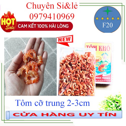 [500gr] ☘️ Tôm khô size trung ngon tuyệt. Tôm biển bóc nõn. khô tôm đặc sản Nha Trang