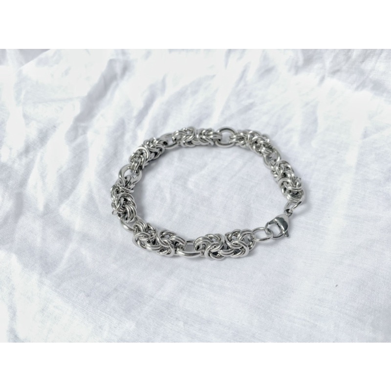 Vòng Tay Nam mắt xích Unisex Thép Không Gỉ 6mm-10mm Phong Cách Rapper