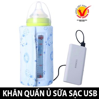 Dewin USB Di Động Cốc Du Lịch Sữa Ấm Nóng Bình Nóng Trẻ Sơ Sinh Túi Bảo Quản - HÀNG CAO CẤP