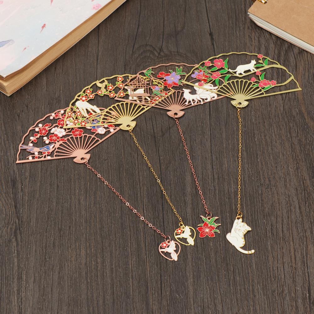 FAY Bookmark Bằng Đồng Thau Đính Tua Rua Phong Cách Trung Hoa