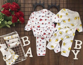 Combo 5 bộ sơ sinh cho bé trai bé gái