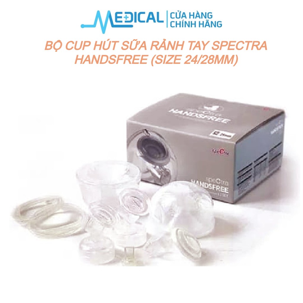 Bộ cup hút sữa rảnh tay SPECTRA Handsfree dùng cho máy hút sữa (SIZE 24/28MM) - MEDICAL
