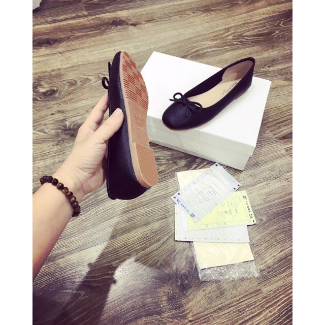 Giày bệt nơ nhỏ da siêu mềm - Form rộng 1 size | BigBuy360 - bigbuy360.vn