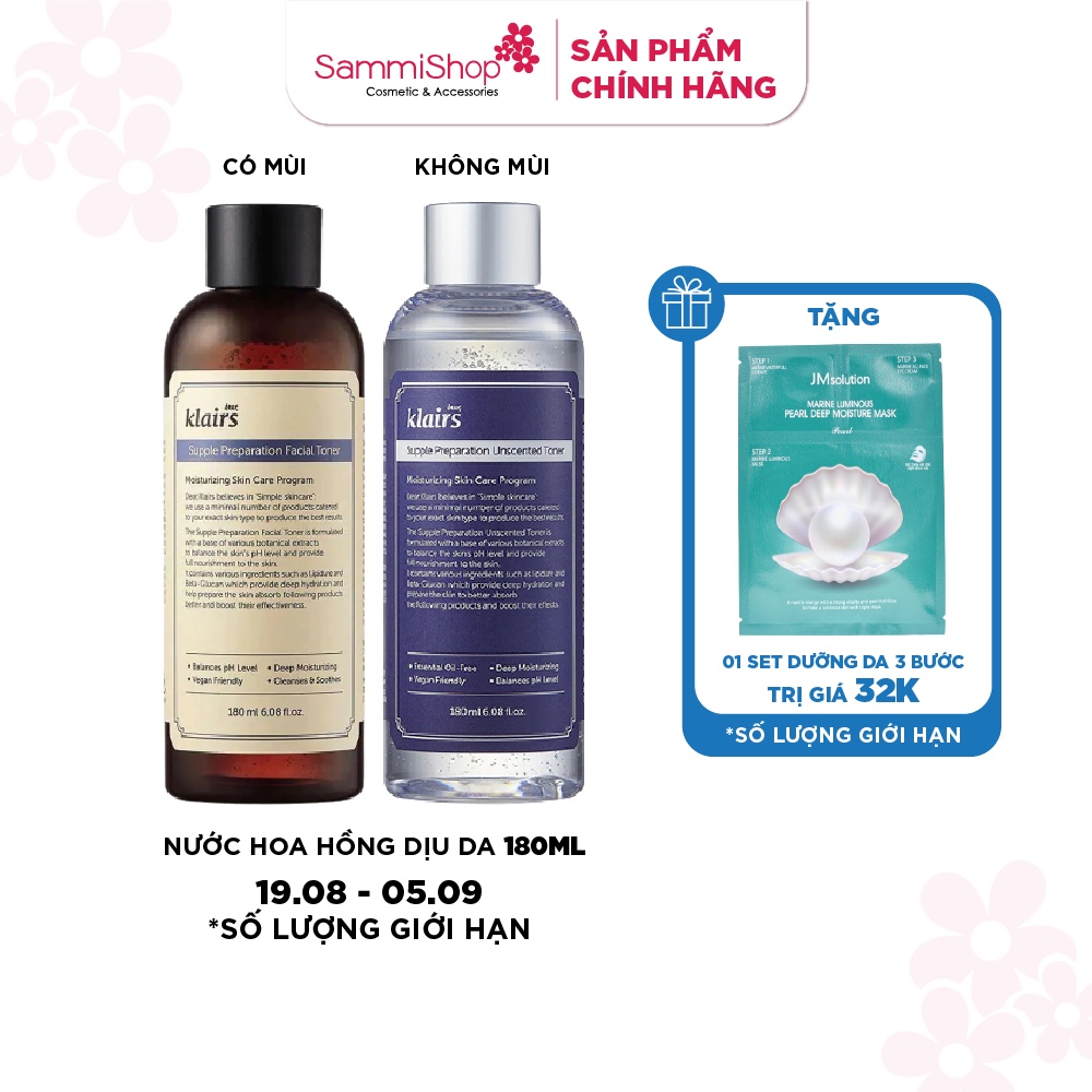 Nước hoa hồng Klairs Supple Preparation Toner