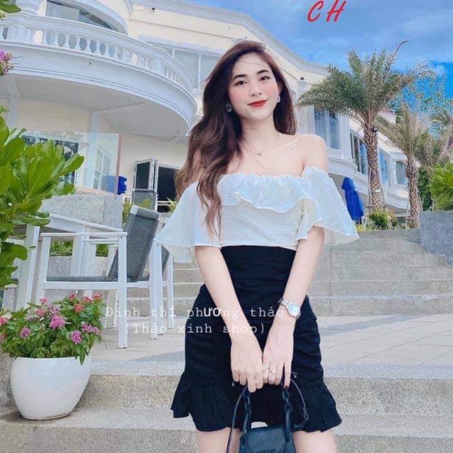 [Mã FAXANH245 giảm 10K đơn 50K] Sét váy tay bèo chân váy rúm COB868 | BigBuy360 - bigbuy360.vn