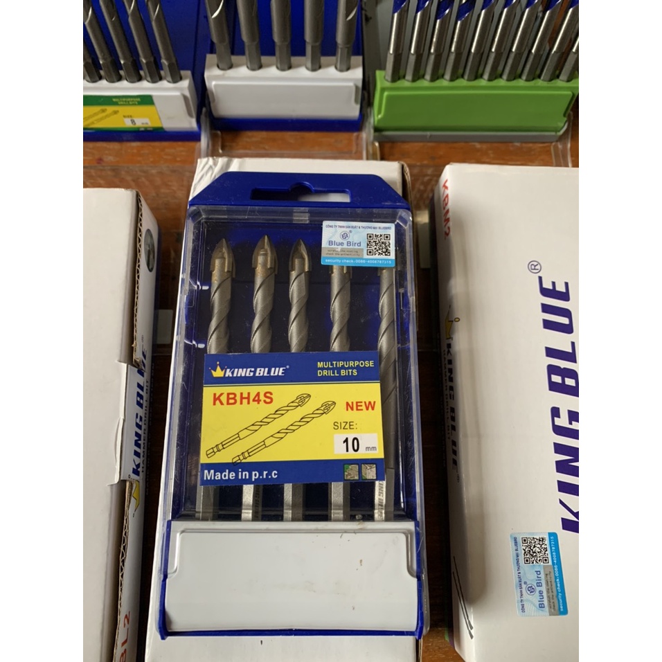Mũi khoan đa năng , mũi khoan chữ thập King Blue 10ly khoan gạch men khoan bê tông khoan sắt chất lượng cao