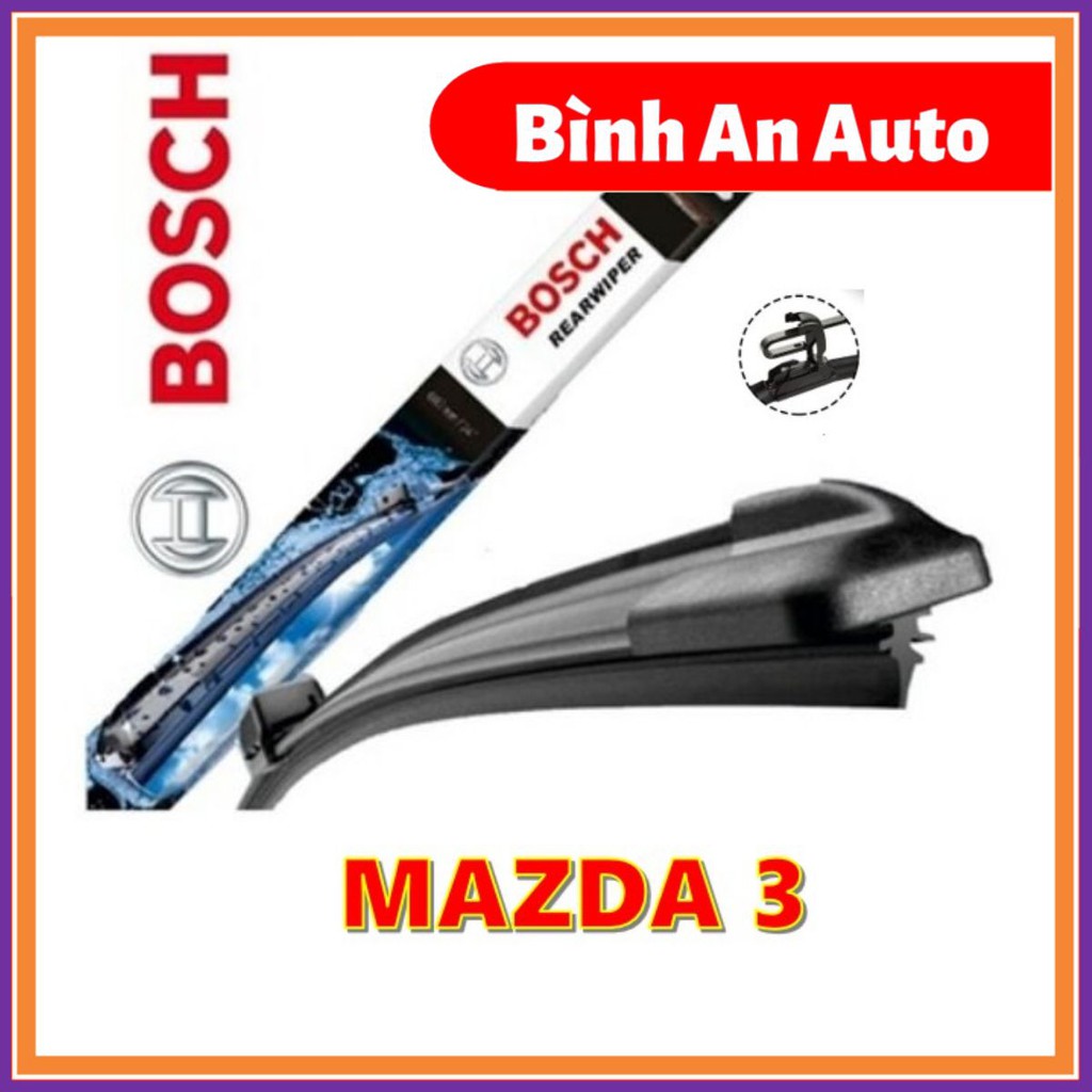 Cần gạt mưa MAZDA 3 (24+18) không xương Silicone hãng BOSCH - Bình An Auto