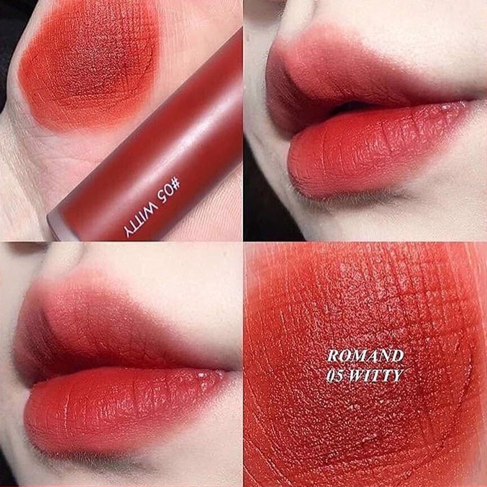 [#05 Witty - Đỏ gạch] Son Kem Lì Romand Zero Velvet Lip Tint | BigBuy360 - bigbuy360.vn