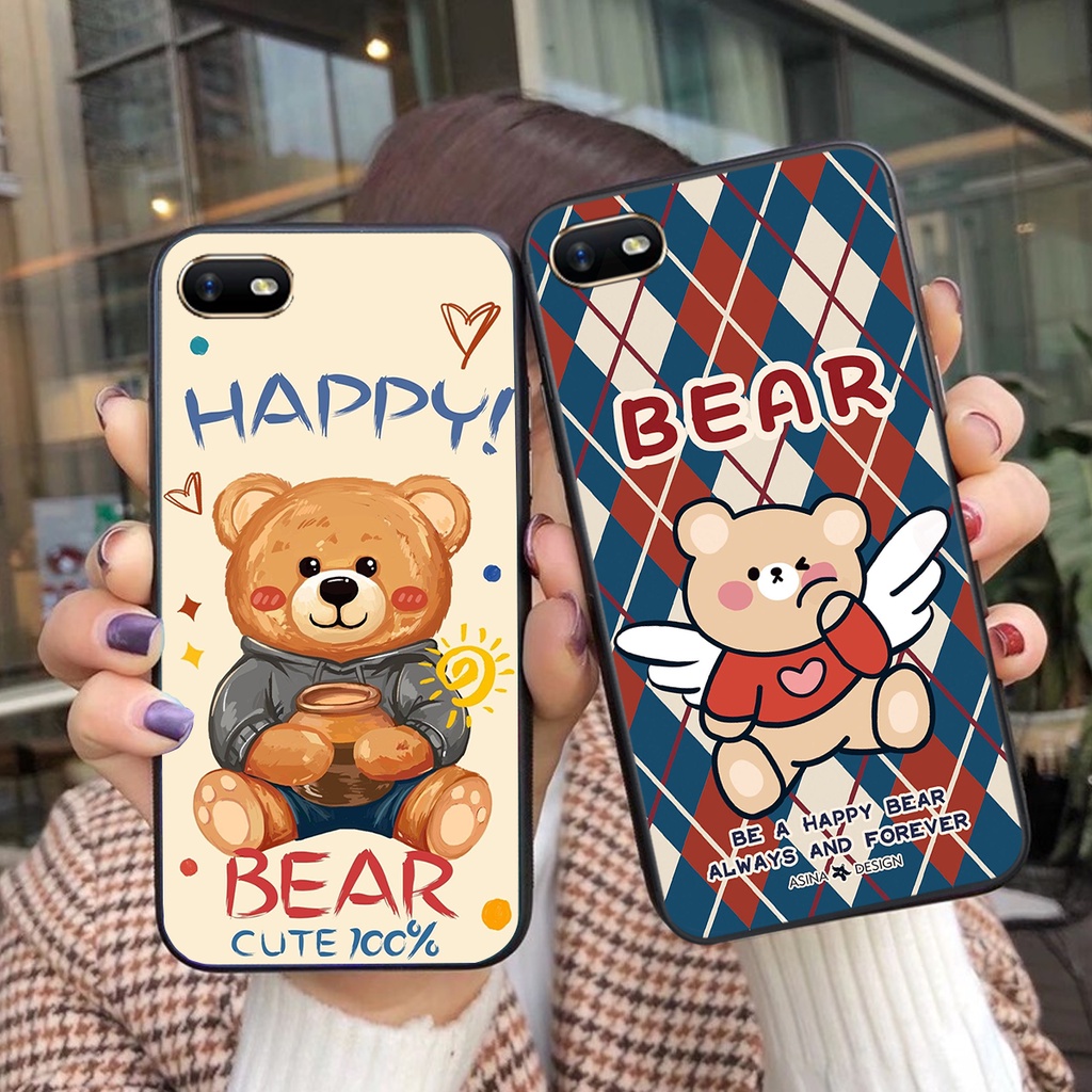 Ốp lưng Oppo A3s / A1k / Realme C1 / Realme C2 in hình cute, mẫu chú gấu siêu đẹp- GIÁ RẺ
