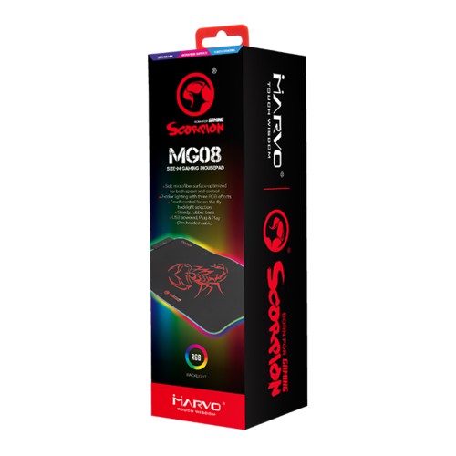 Lót chuột Marvo có đèn led RGB MG08 (350x250x4mm) , MG010 (800x310x4mm) bàn di chuột , mousepad chiến game chuyên nghiep