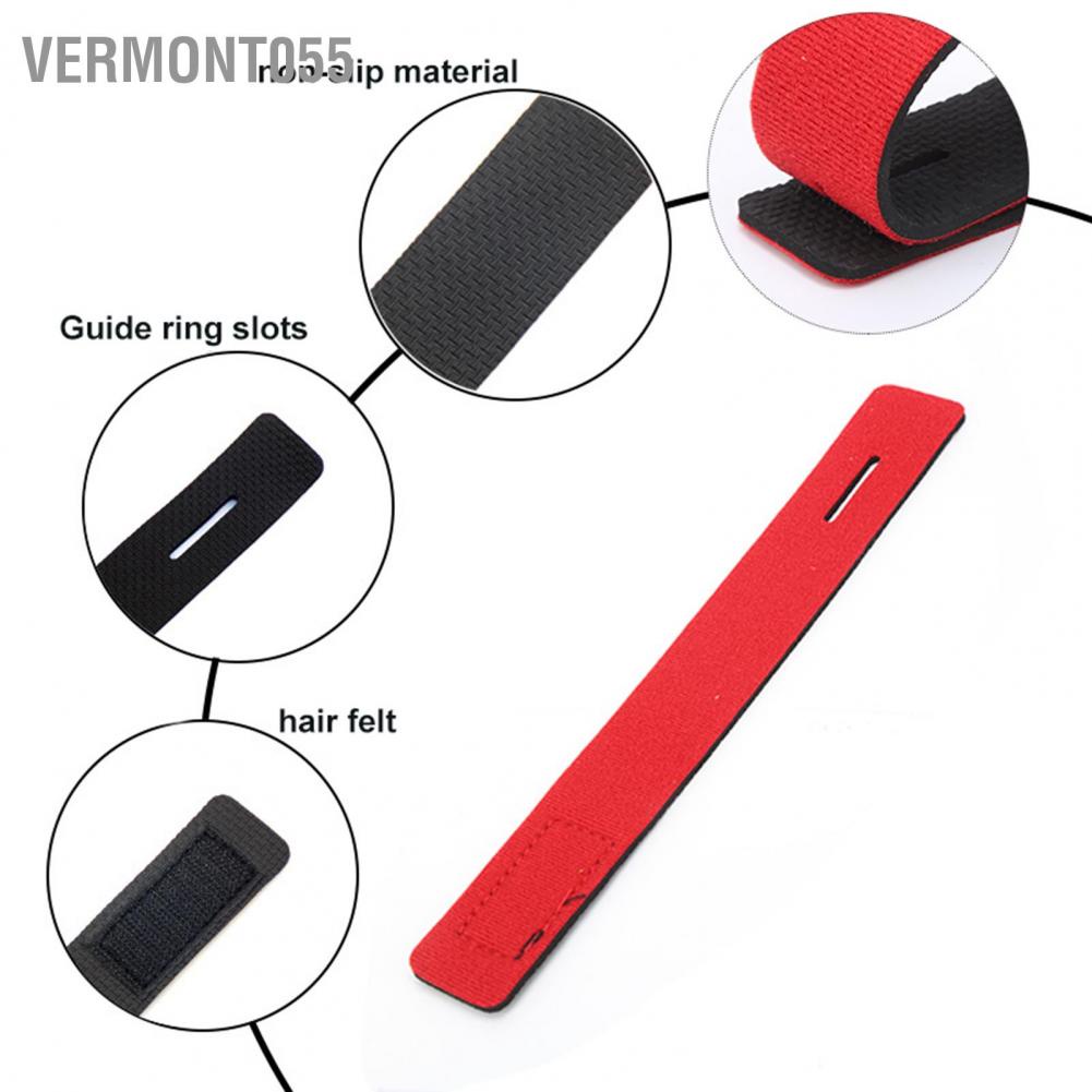 Vermont055 10pcs Outdoor Fishing Rod Carry Strap Neoprene Sling Elastic Adjustable Tackle Holder