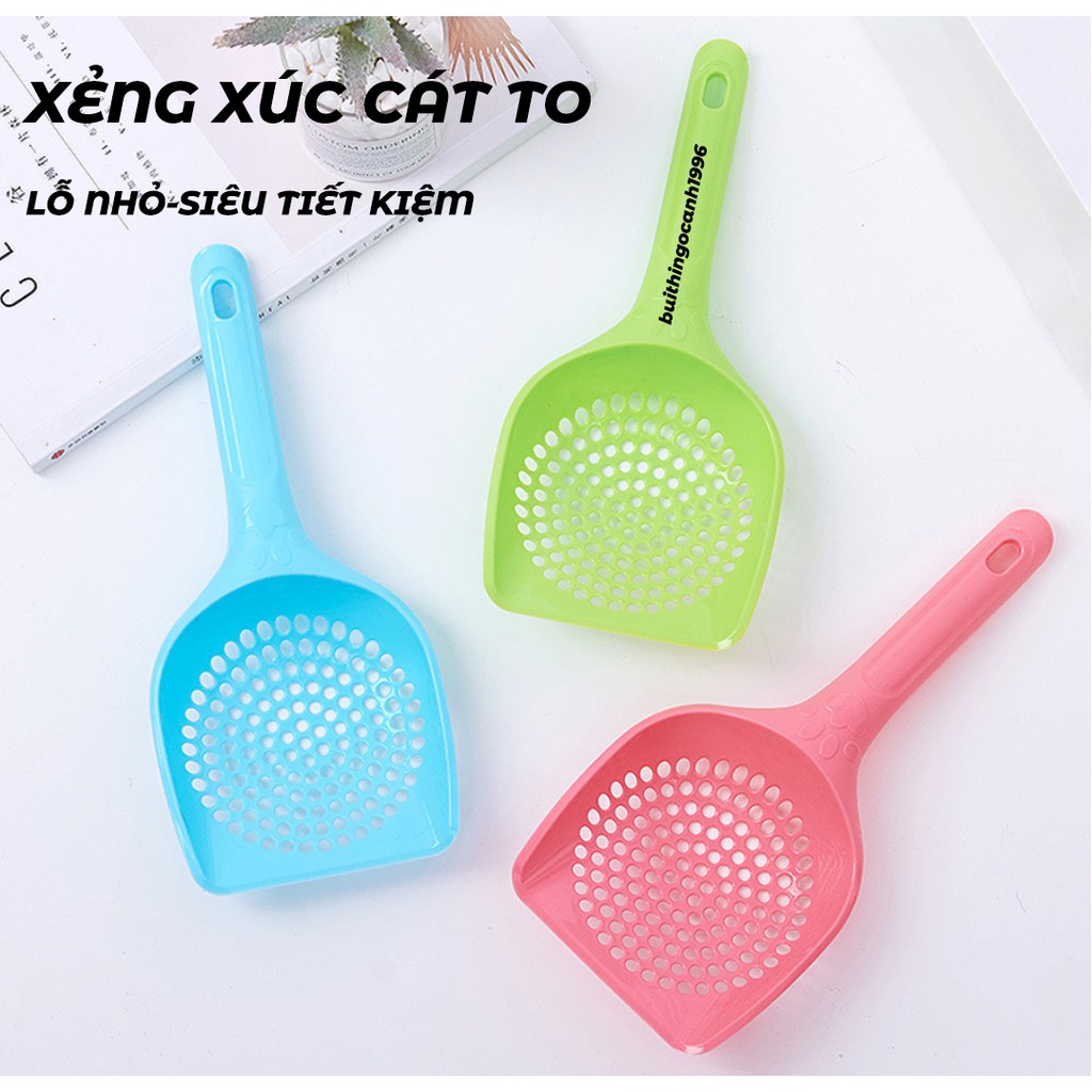 (LỖ NHỎ)Xẻng Xúc Cát Mèo size Trung