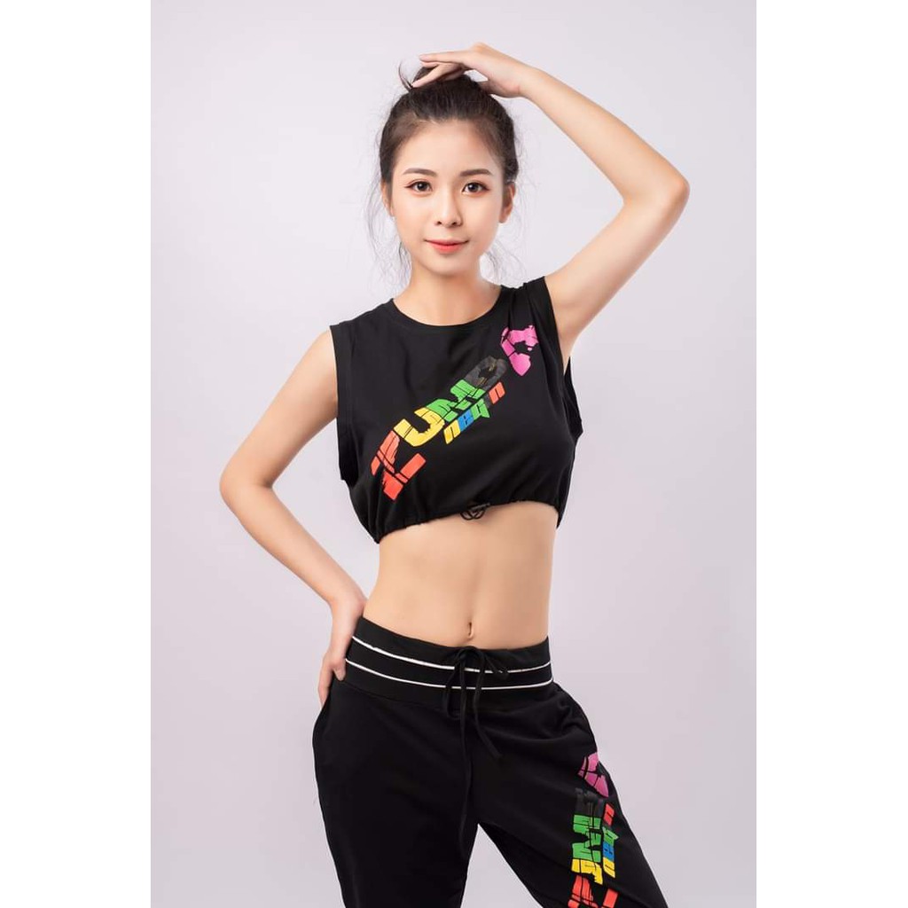 Đồ tập gym nữFreeshipSet bộ zumba sành điệu xịn xò lên dáng chuẩn