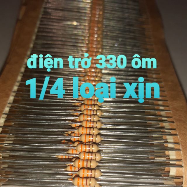 50 điện trở 330R 330ohm 1/4W xịn