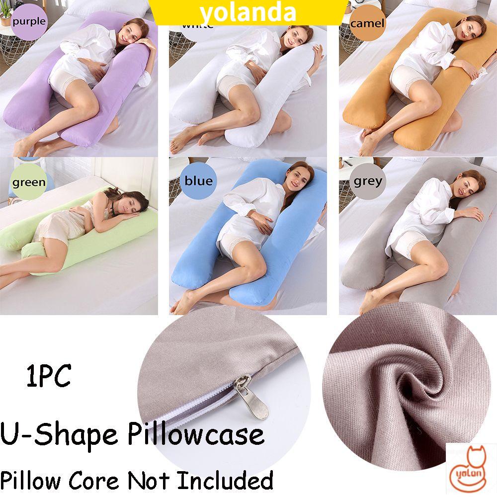 Áo Gối Chữ U Bằng Cotton Mềm Nhiều Màu Tùy Chọn Cho Bà Bầu