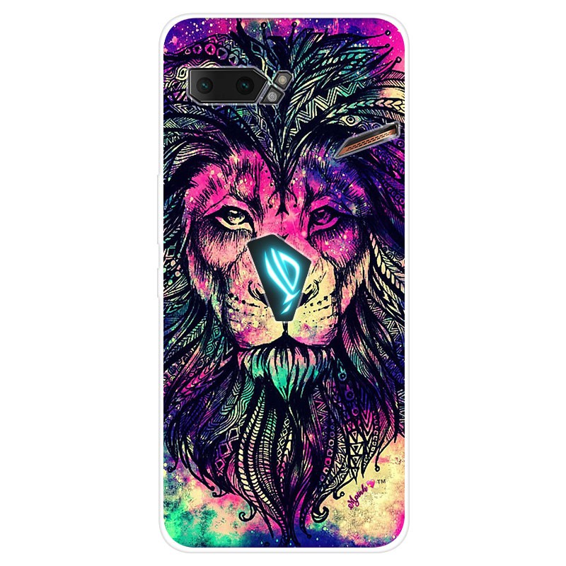 Ốp điện thoại từ TPU silicon mềm họa tiết hoạt hình dễ thương dành cho Asus ROG Phone 2