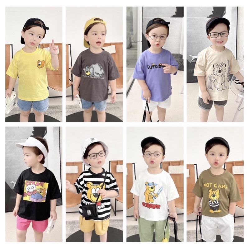 Áo Thun Cho Bé Zalackids In Hình Vui Nhộn Áo Phông Bé Trai Chất Cotton QCCC Mềm Mịn Thấm Mồ Hôi Hàn Quốc