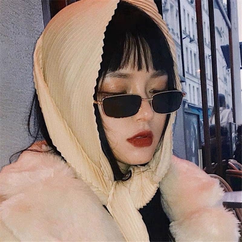 Kính chữ nhật kim loại chắc chắn hot tiktok C6 chống ánh sáng xanh, UV400  Jolie eyewear