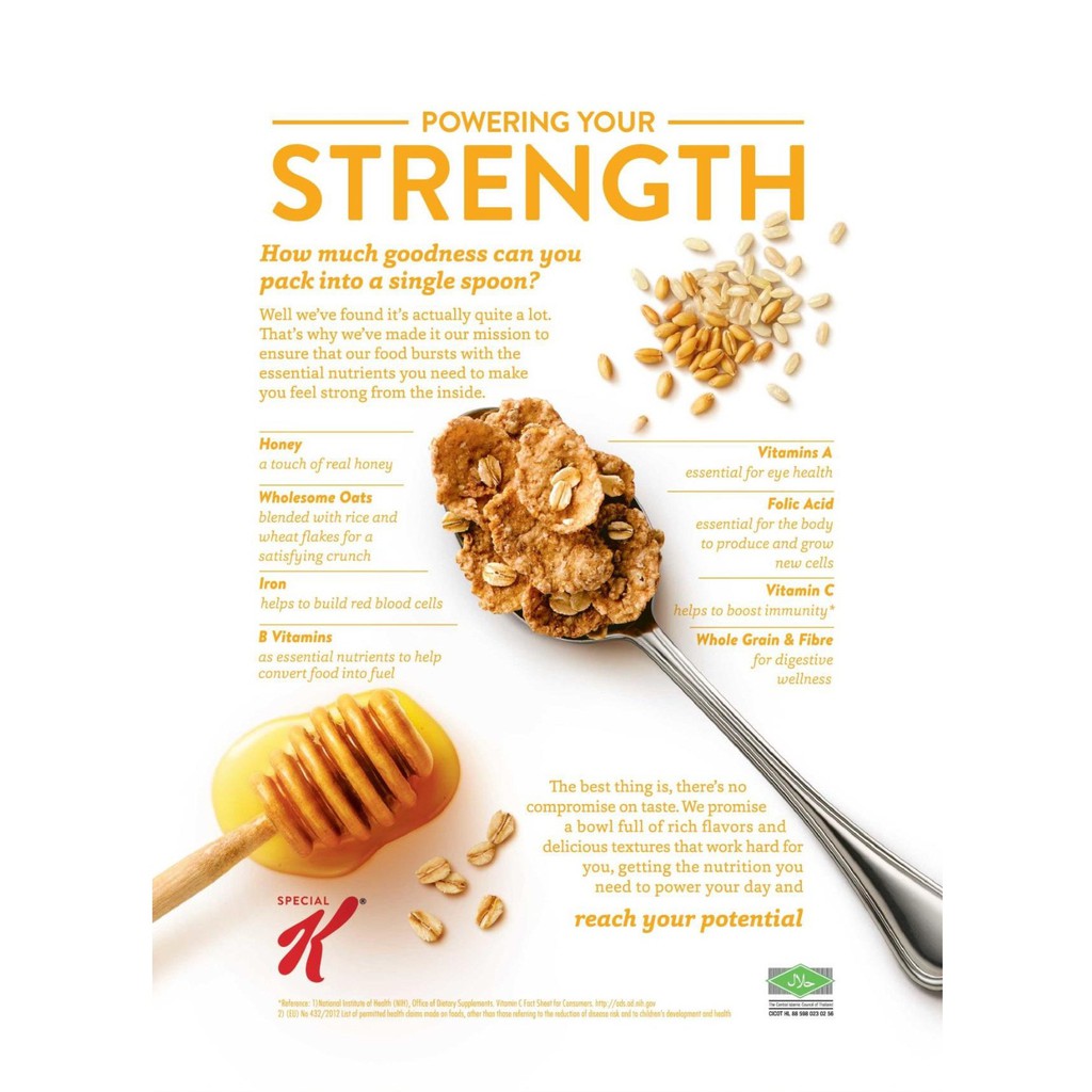 Ngũ cốc ăn sáng Kellogg's Special K Oats & Honey 385g | BigBuy360 - bigbuy360.vn