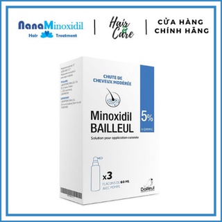 Xịt mọc tóc, giảm rụng tóc Minoxidil Bailleul 5%, lọ 60ml