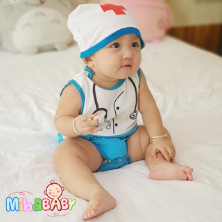 Bộ bodysuit chip bác sĩ cho bé - mihababy - bds_bacsi
