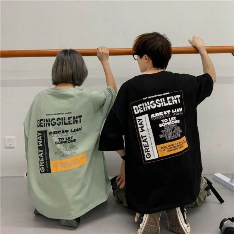 Áo thun tay lỡ Unisex dạng cặp TO LET SOMEONE