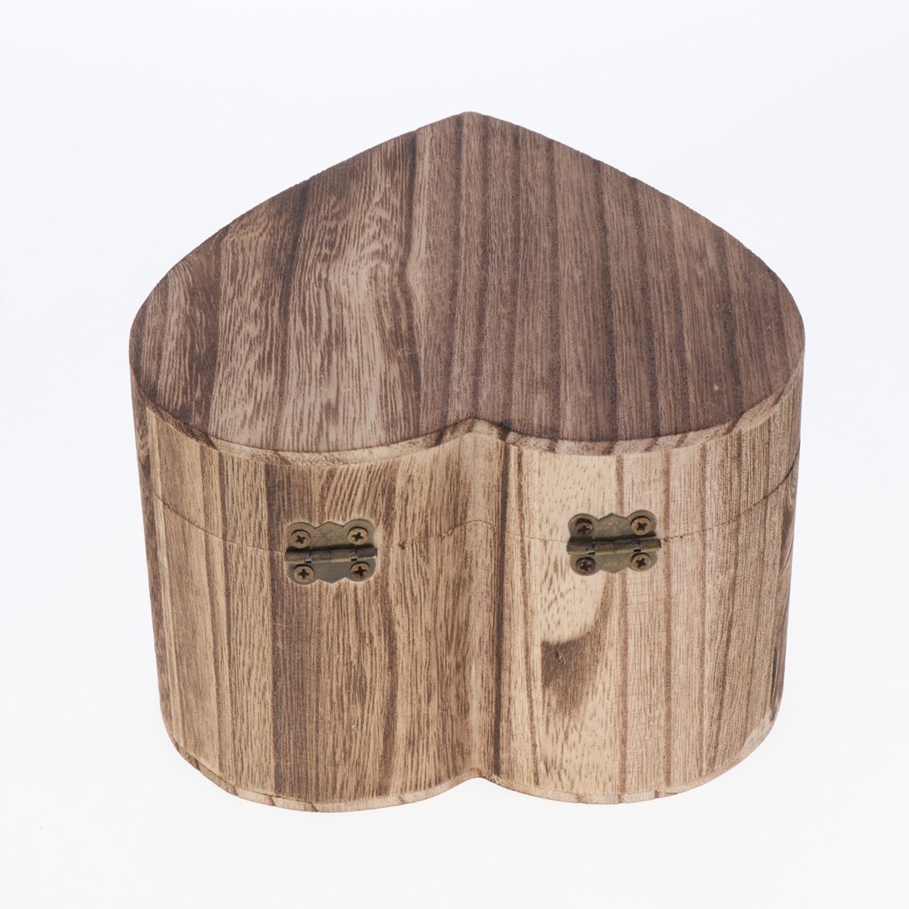 Hộp Gỗ Đựng Trang Sức Hình Trái Tim Cao Cấp