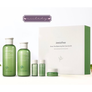 Bộ dưỡng ẩm cân bằng trà xanh Innisfree Green Tea Balancing Skin Care Set EX